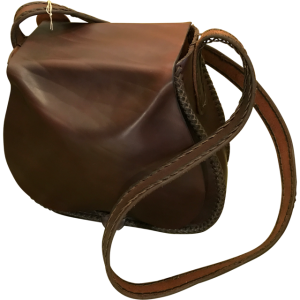 Skuldertaske med fletdetalje