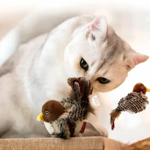 PurrPlay - Interaktivt plysfuglelegetøj til katte med