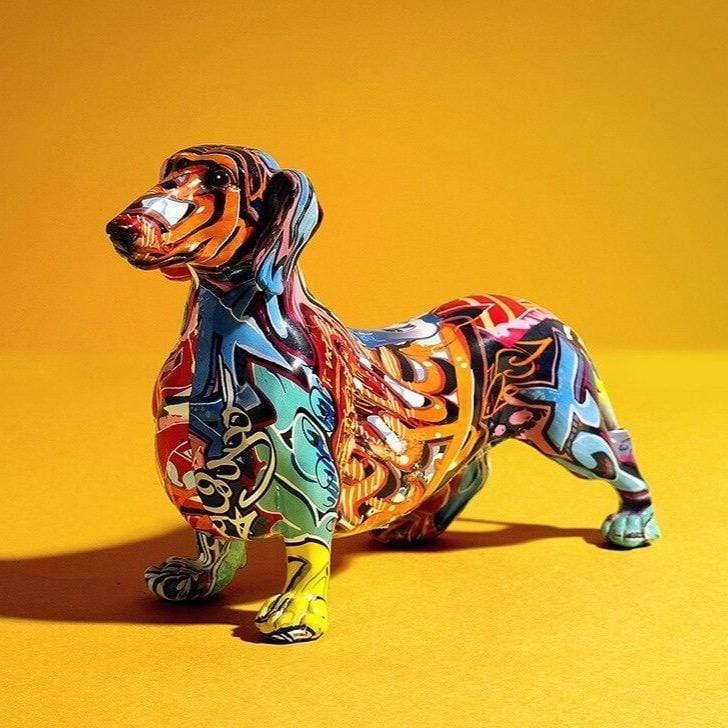 PupSculpt - Kunstnerisk gravhund-skulptur i dekorativt